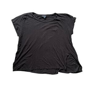 Calvin Klein Womens Black Classic T Shirt Size XL